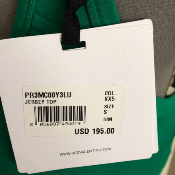 Red Valentino Jersey Sports Bra Top - Picture 8 of 8